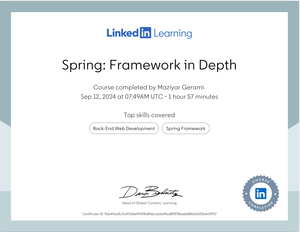 Spring Framework in Depth